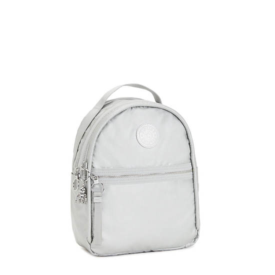 Sacs À Dos Kipling Kae Classiche Metallic Argent | FR 1628IL